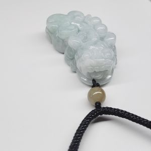 Brand New authentic PiXiu jade pendant natural light green Jadeite